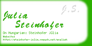 julia steinhofer business card
